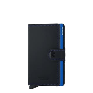 Secrid Miniwallet Portemonnee Matte black & blue