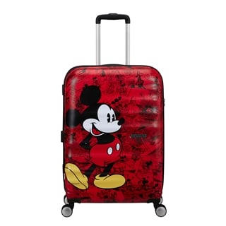 American Tourister Wavebreaker Disney Spinner 67/24 TSA mickey comics red