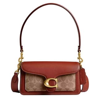 Coach Tabby 20 Signature Leather Shoulderbag tan rust