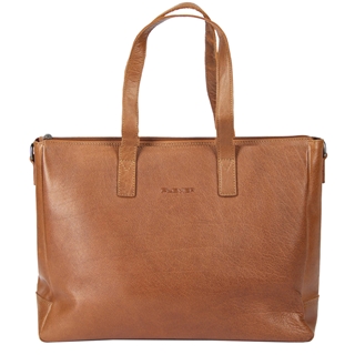 Plevier Agaat Shopper 15,6" cognac