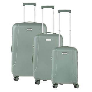 Travelbags CarryOn Skyhopper Trolleyset 3pcs TSA olive aanbieding