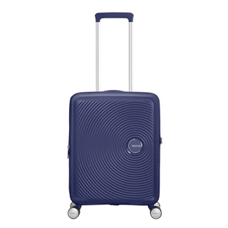 Travelbags American Tourister Soundbox Spinner 55 Expandable midnight navy aanbieding