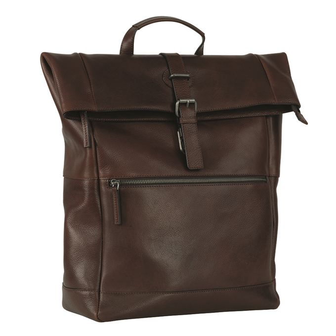 Leonhard Heyden Roma Backpack Rolltop brown - 1