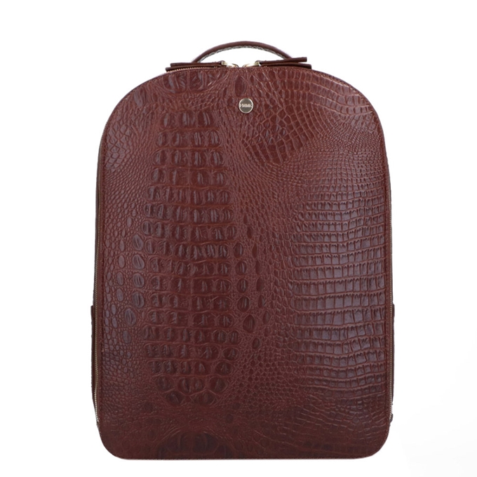 FMME. Claire 13.3 Backpack Croco brown - 1