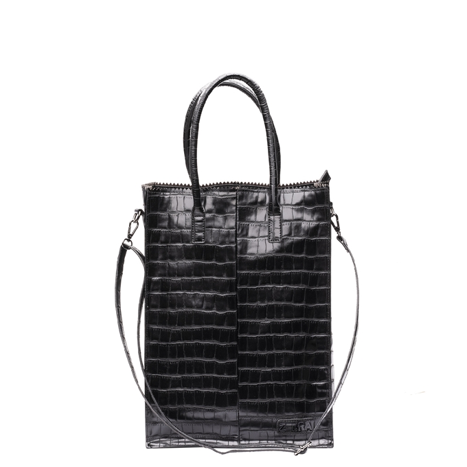 Zebra Trends Natural Bag Rosa XL Croco black - 1