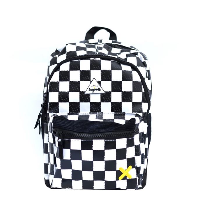 Little Legends Checkerboard Backpack L zwart/wit - 1