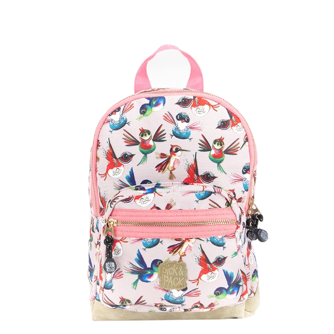Pick & Pack Birds Backpack S soft pink - 1
