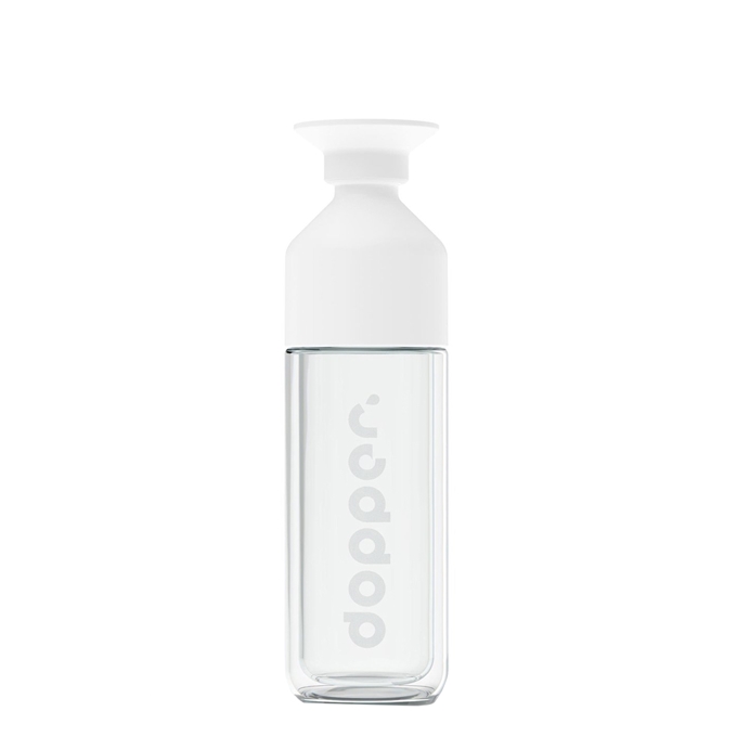 Dopper Glass Insulated Drinkfles 450 ml white - 1