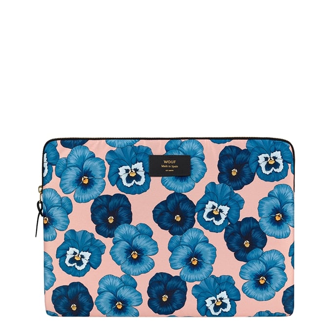 Wouf Azur Laptophoes 15" blue flowers - 1