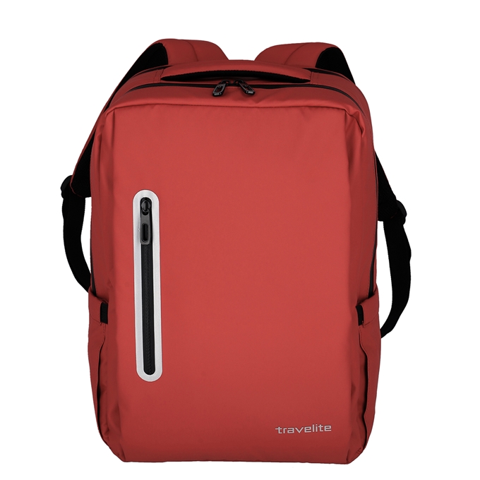 Travelite Basics Boxy Backpack red - 1