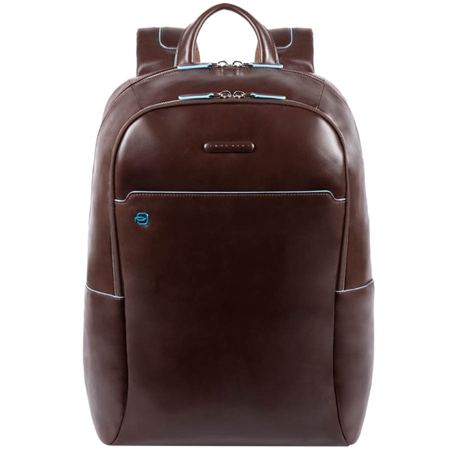 Piquadro Blue Square Computer Backpack with iPad Compartment dark brown - 1