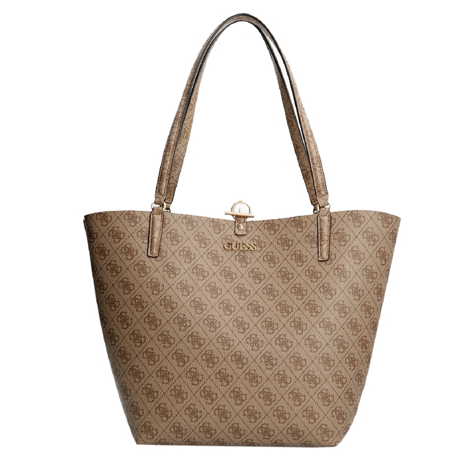 Guess Alby Toggle Tote latte logo