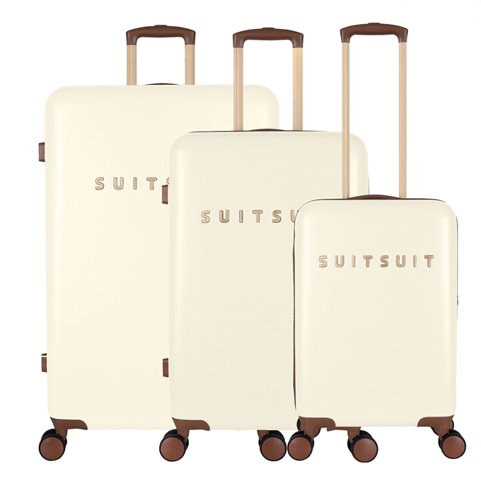 SUITSUIT Fab Seventies Kofferset 3-delig white II | Travelbags.nl