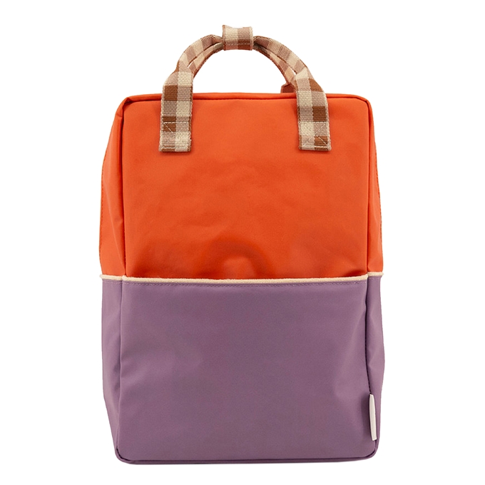 Sticky Lemon Colourblocking Backpack Large orange juice plum purple schoolbus brown - 1
