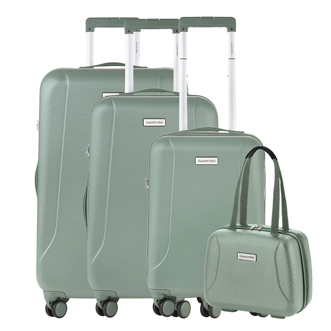 CarryOn Skyhopper 4-Delige Kofferset Beautycase/S/M/L olive - 1