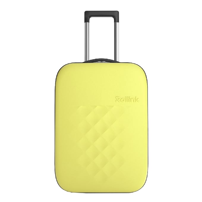 Zwijgend rijstwijn mot Rollink Flex Vega II Opvouwbare Koffer Medium yellow iris | Travelbags.nl