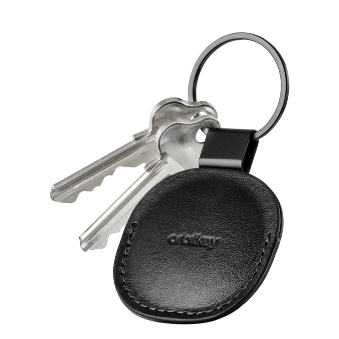 Orbitkey Leather Holder for Airtag black - 1