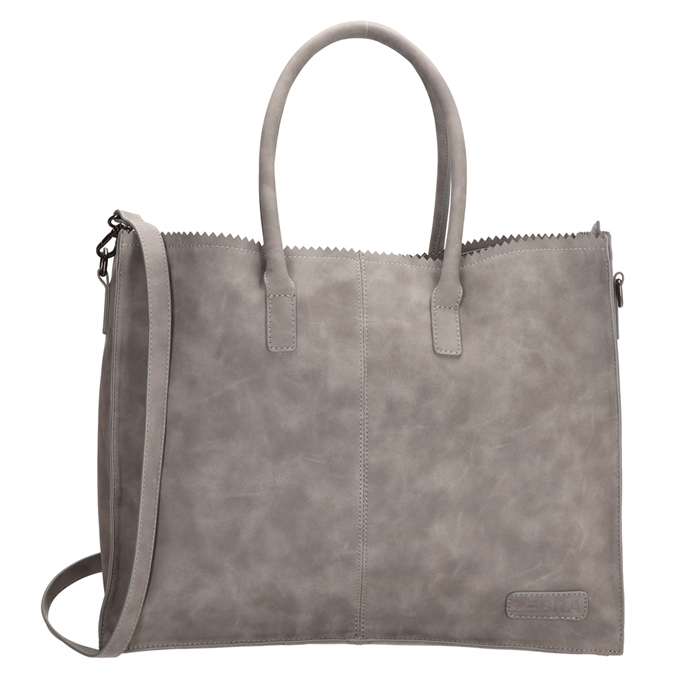 Zebra Trends Natural Bag Lisa Shopper 15,6 inch middengrijs - 1