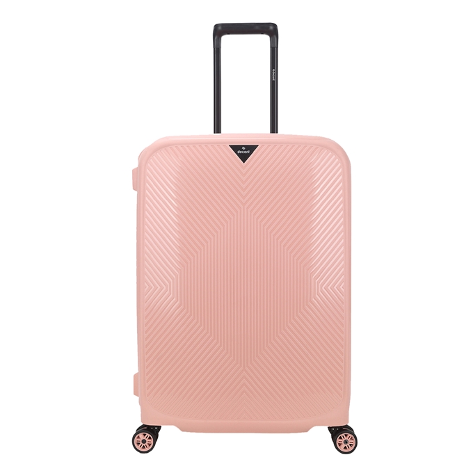 van Ansichtkaart Abstractie Decent Axiss-Fix 4 Wiel Trolley 68 licht roze | Travelbags.nl