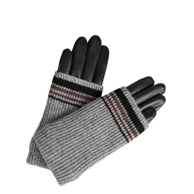 Markberg Helly Glove Lurex 7.5 black w/grey - 1