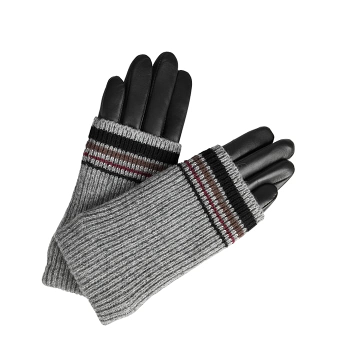Markberg Helly Glove Lurex 8 black w/grey - 1