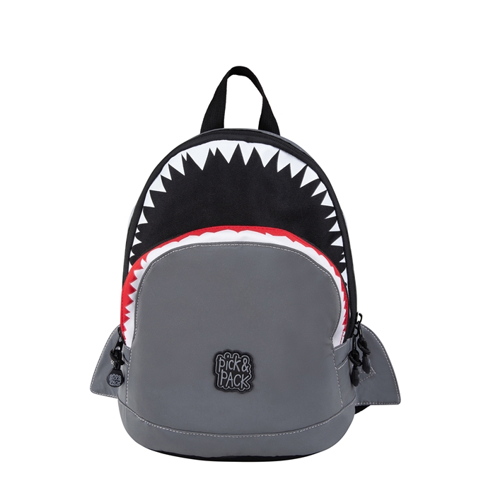 Pick & Pack Shark Shape Backpack S visible grey - 1