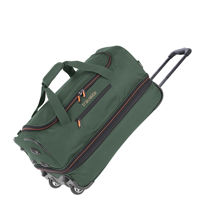 Travelite Basics Wheeled Duffle 55 Expandable dark green - 1