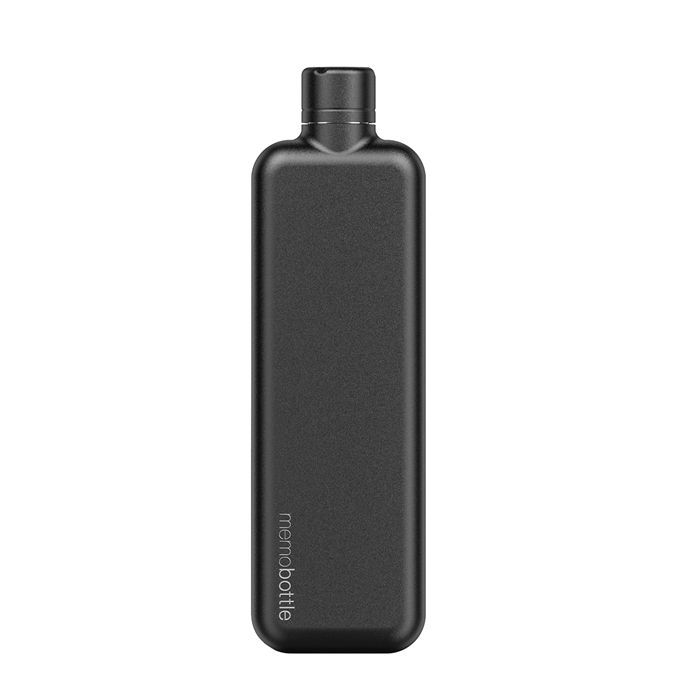 Memobottle Slim Bottle Stainless Steel 600ml black - 1