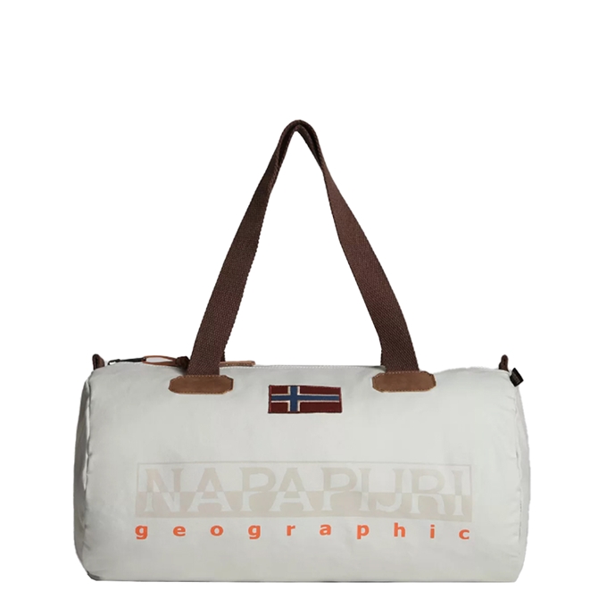 zondag geluk heel Napapijri Bering Travelbag S beige silvr | Travelbags.nl