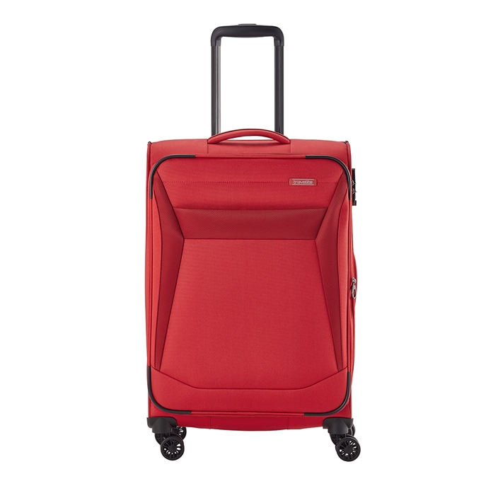 Travelite Chios 4 Wiel Trolley M red - 1