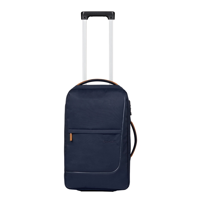 Satch Flow S Cabin Size Trolley pure navy - 1