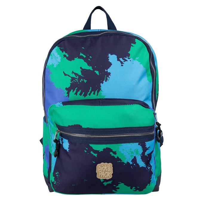 Pick & Pack Faded Camo Backpack L blue - 1
