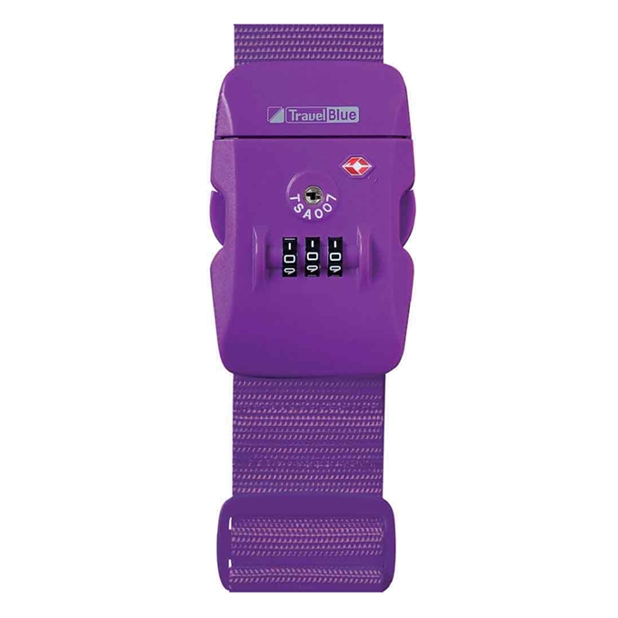 TravelBlue TSA Lock Combination Strap purple - 1