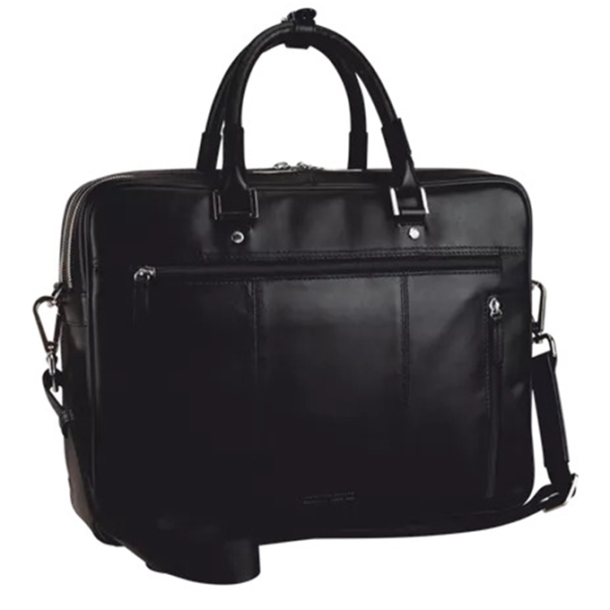 Leonhard Heyden Montreal Zipped Briefcase 2 Compartments black - 1