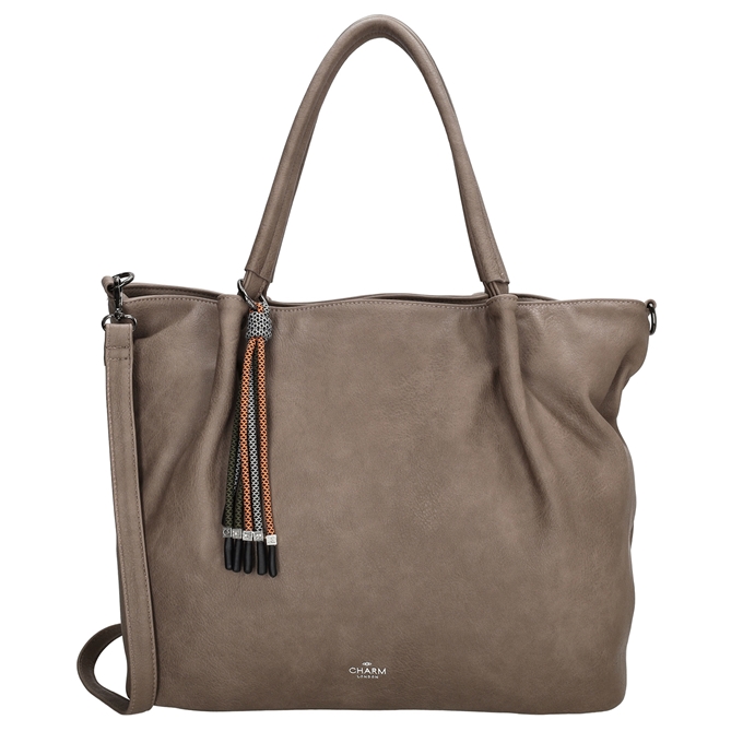 Charm London Tottenham Shopper II taupe Travelbags.be