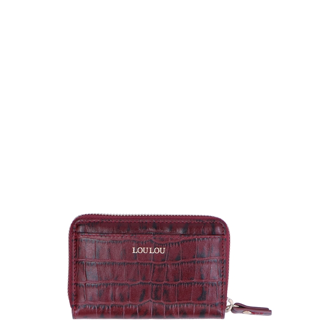 LouLou Essentiels Classy Croc Wallet berry Travelbags