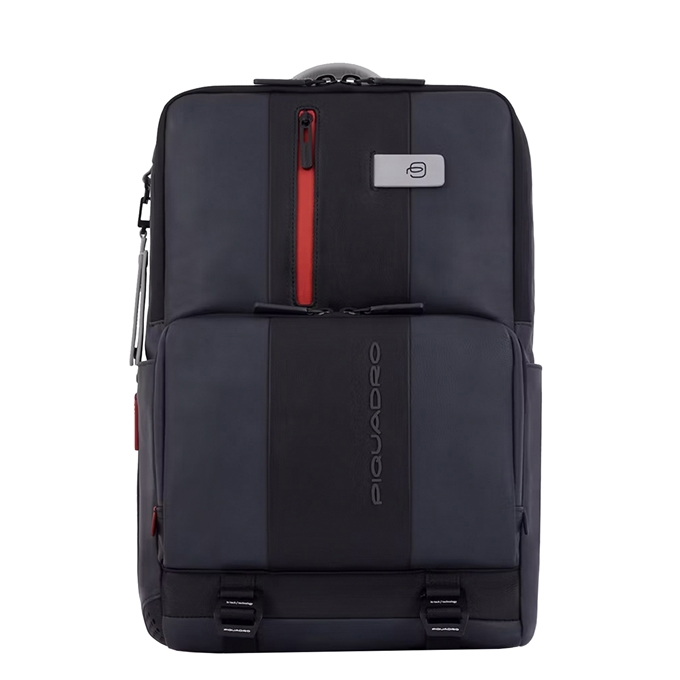 Piquadro Urban Fast-check Laptop and Ipad Backpack grey/black - 1