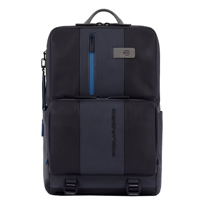 Piquadro Urban Fast-check Laptop and Ipad Backpack black/grey - 1