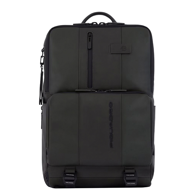 Piquadro Urban Fast-check Laptop and Ipad Backpack green - 1