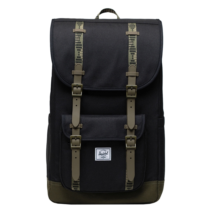 Herschel Supply Co. Little America Backpack black/ivy green - 1