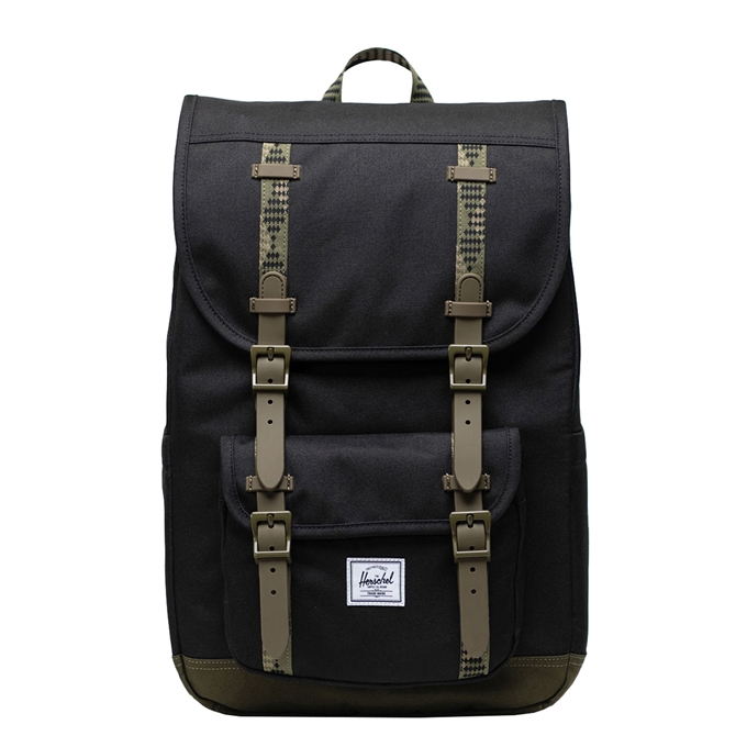 Herschel Supply Co. Little America Mid Backpack black/ivy green - 1