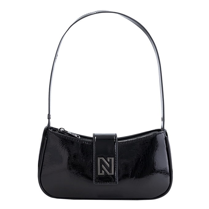 Nikkie Dasha Patent Shoulderbag black - 1