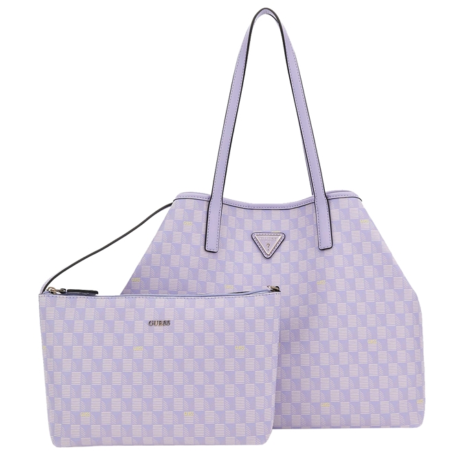 Guess Vikky II Large Tote lilac logo - 1