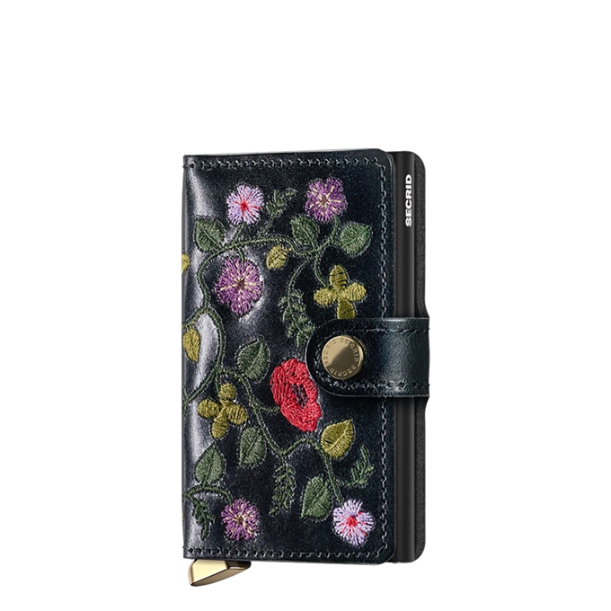 Secrid Miniwallet Premium Stitch Floral black - 1
