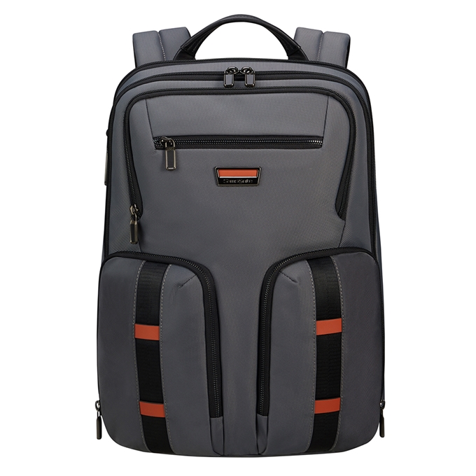 Samsonite Urban-Eye Backpack 15.6" 2 Pockets grey/cognac - 1