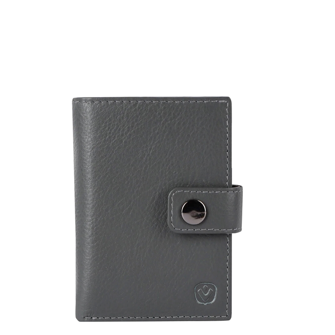 Valenta Card Wallet Leather MagSafe Luxe grey - 1