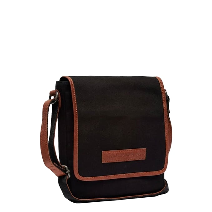 The Chesterfield Brand Lismore Washed Canvas Shoulderbag black - 1