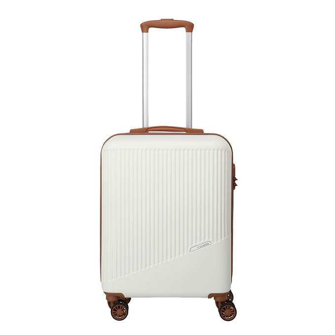 Travelite Bali 4 Wiel Trolley S white/cognac - 1