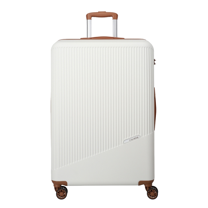 Travelite Bali 4 Wiel Trolley L white/cognac - 1