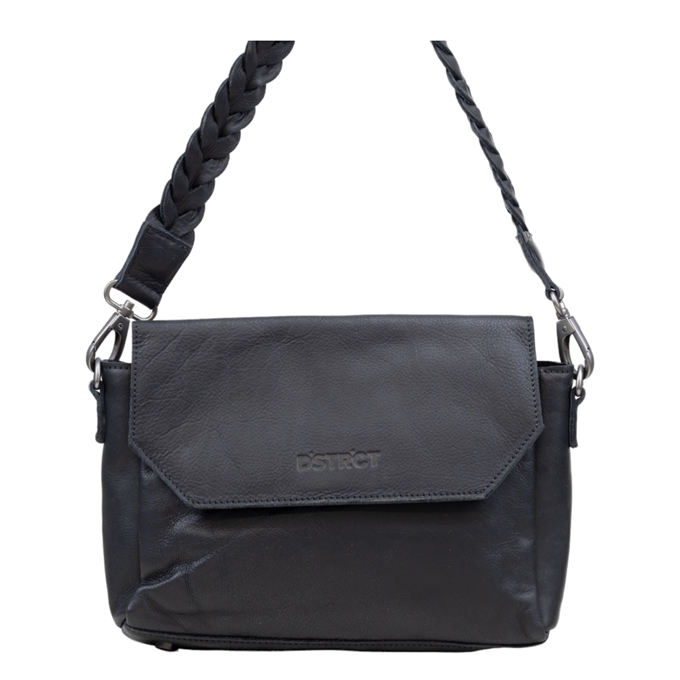 DSTRCT Preston Park Shoulder Bag Flap Bag L black - 1